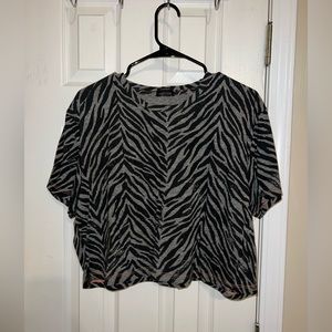 Revolve Printed Cropped Tee